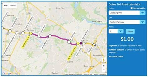 Toll Calculator Now Available on Dulles Toll Road Website | Ashburn, VA ...