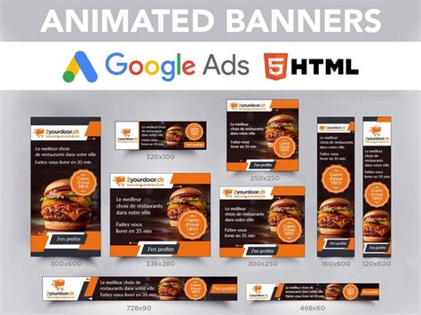 Google Banner Ads HTML 5 Banner Ads Playable Animated Banner Design ...