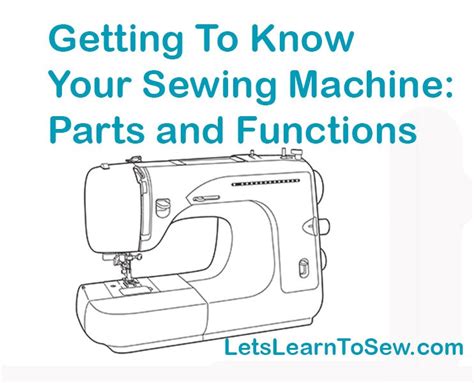 Getting to know your sewing machine: Parts and Functions.