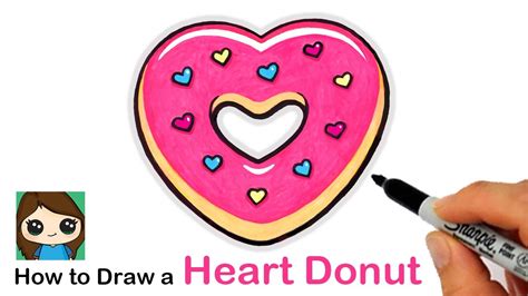 How To Draw A Happy Donut - Draw easy