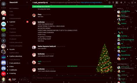 Discord added a new theme for Christmas : r/discordapp