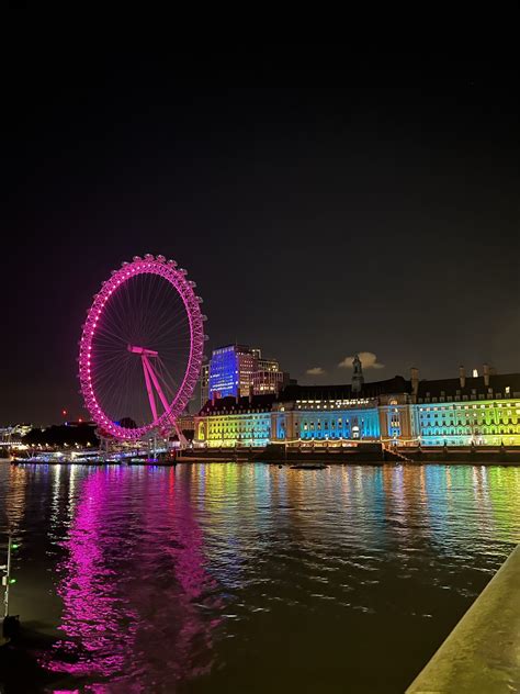 London eye at night – Artofit