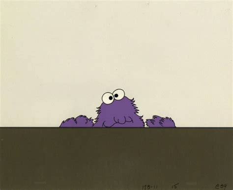 Sesame Street Cookie Monster Production Cel - ID: jansesame22265 | Van ...