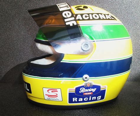 Ayrton Senna 1/2 scale crash helmet by Minichamps | Half sca… | Flickr