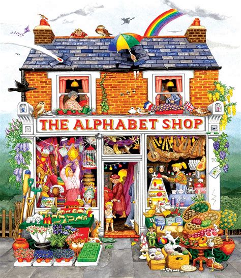 Alphabet House, 200 Pieces, SunsOut | Serious Puzzles