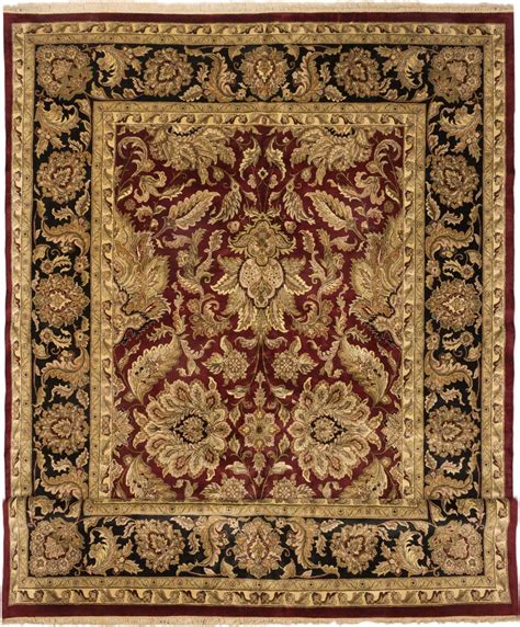 Indian Sultanabad 13'6" x 22'0" Hand-knotted Wool Red Rug | ECARPETGALLERY