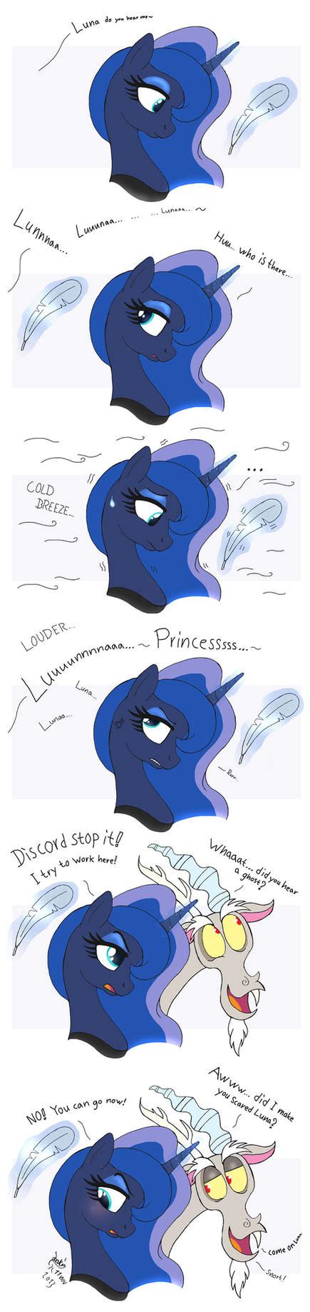 MLP FIM comic - Discord Annoy Princess Luna by Joakaha on DeviantArt