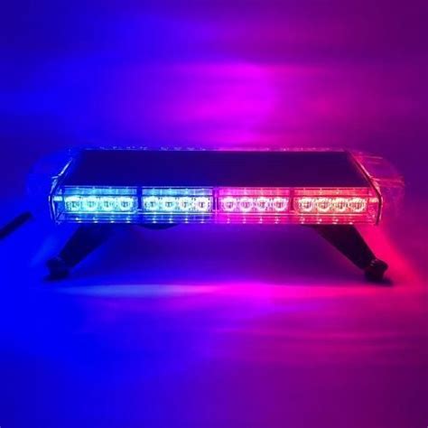 Choose Color of Emergency Light Bar - Half Red - Half Blue | Led ...