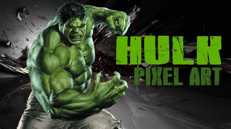 MINECRAFT Hulk Pixel Art Build - YouTube