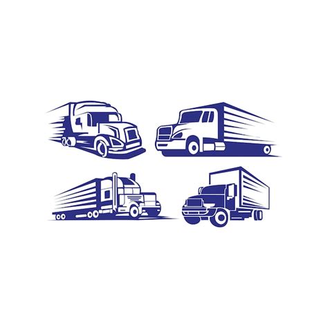 Premium Vector | Truck trailer logo transportation - inspiration vector van