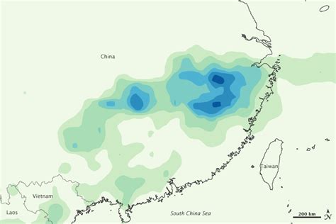 Asia Rain Map