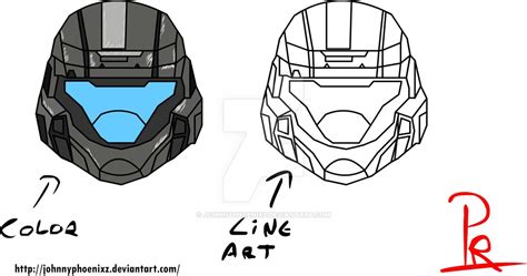 Halo Helmet Drawing at GetDrawings | Free download