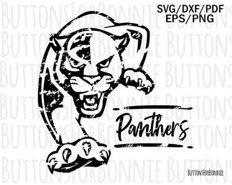 Panther SVG Panther Clipart Cut File Cricut Vector Dxf Png Eps Clip Art ...