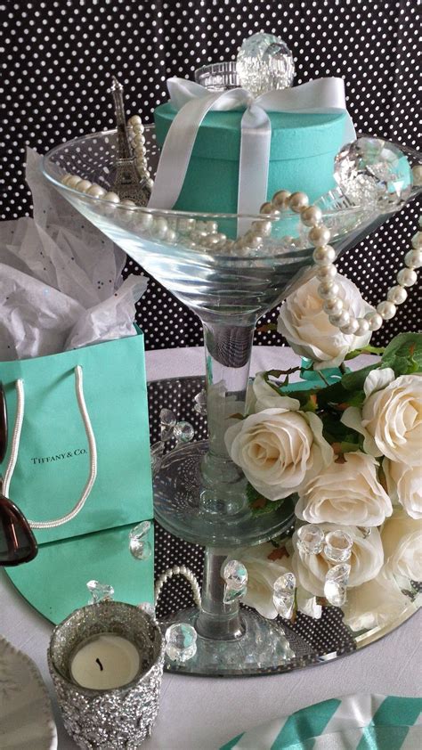 Breakfast at Tiffany Theme Centerpiece | Tiffany theme, Tiffany theme party, Breakfast at ...