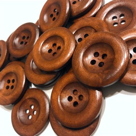 Wood Buttons - Etsy