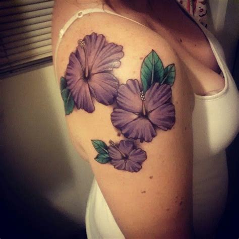 Purple Hibiscus Flower Tattoo | Hibiscus tattoo, Purple hibiscus, Hibiscus flower tattoos