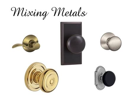 mixing metals in home decor