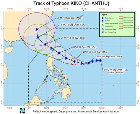 Super Typhoon “Chanthu” moving toward Philippines, Taiwan and China ...