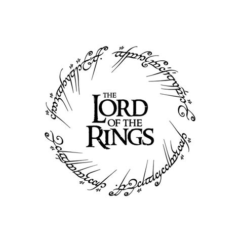 Lord of the Rings Svg LOTR Svg Lord of the Rings Logo | Etsy