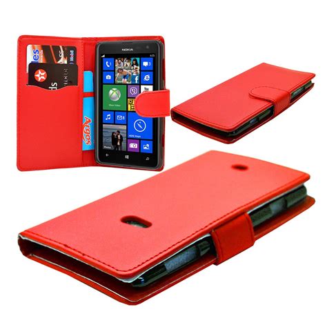 7 COLOUR PU LEATHER WALLET BOOK FLIP PHONE CASE COVER FOR NOKIA LUMIA ...