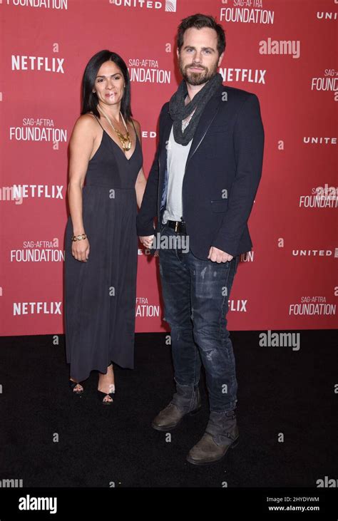 Rider Strong and Alexandra Barreto attending the SAG-AFTRA Foundation's 2nd Patron of the ...