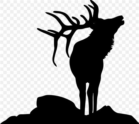 Elk Deer Moose Silhouette Clip Art, PNG, 1085x974px, Elk, Antler, Art ...