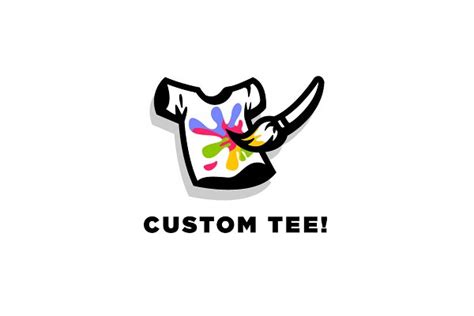 Custom Tee - Tshirt Logo | Creative Illustrator Templates ~ Creative Market