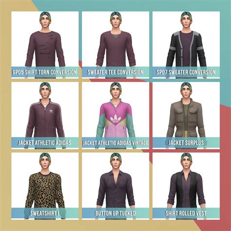 WCIF/Request: Rolled Sleeved Button Up and Vest Top | Sims 4 Studio