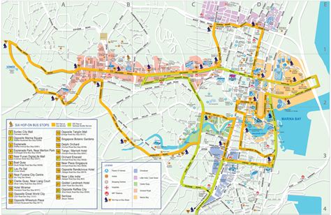 Detail Singapore Map for Tourists Guide | About Singapore City MRT Tourism Map and Holidays