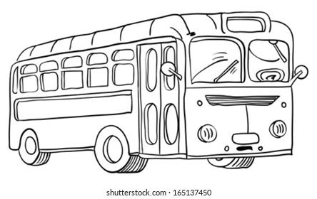 Illustration British Red Double Decker Bus Stock Vector (Royalty Free) 60155473 | Shutterstock