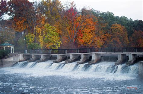 Rockford Michigan Autumn Colors Waterfall Photo Photograph by Ken Figurski - Fine Art America