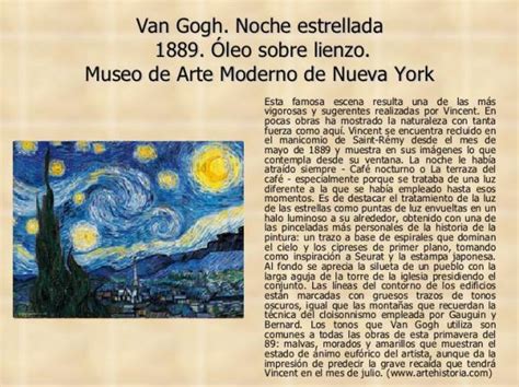 La noche estrellada de VAN GOGH: historia y significado - RESUMEN con ...