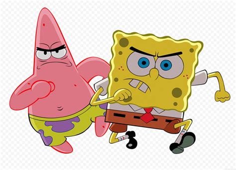 HD Spongebob And Patrick Looking Angry Characters Transparent PNG | Citypng