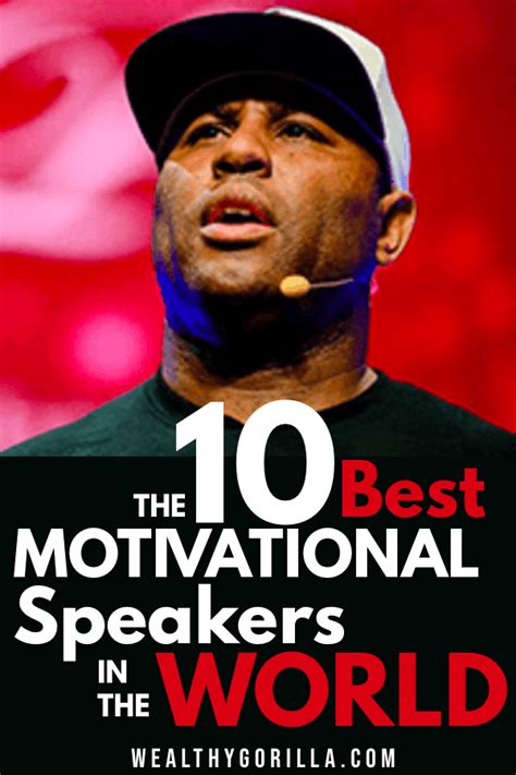 But who are the best motivational speakers in the world? Here's my list ...