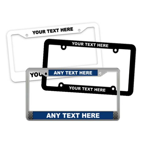 Custom License Plate Frames at Wholesale Prices