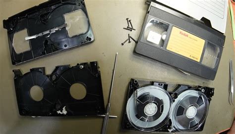 Broken VHS tape repair by Works Perfect - swapping cassette tape compartment fix. | Vhs to dvd ...