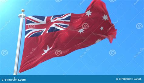 Australian Red Ensign, Australia. Loop Stock Footage - Video of army ...