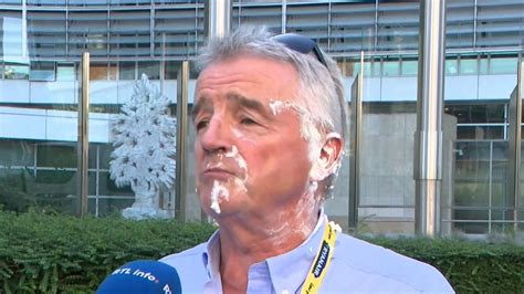 Ryanair boss Michael O'Leary pied in the face by protesters | Money ...