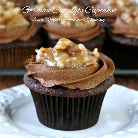 German Chocolate Cupcakes - Recipes Food and Cooking