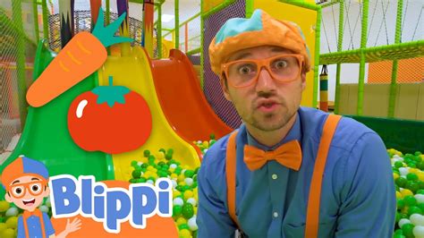 Blippi Learns Vegetables at Jumping Beans Indoor Playground ...