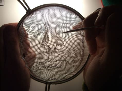 Wire Mesh Shadow Portraits