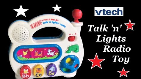 Vintage V-tech Little Smart Talk N Lights Radio Children's Toy - YouTube