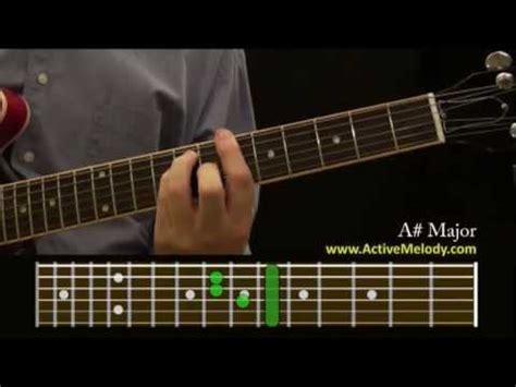 How To Play an A# (Sharp) Chord On The Guitar - YouTube