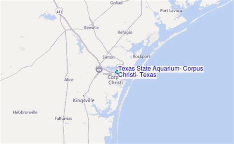 Texas State Aquarium, Corpus Christi, Texas Tide Station Location Guide