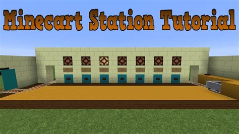 Minecraft 1.14.3+ - Compact Minecart Station Tutorial & Redstone Discussion - YouTube