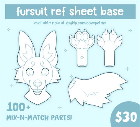 Fursuit Ref Base Pack | Fursuit, Fursuit head, Custom