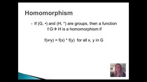 Homomorphisms, Isomorphisms, and Automorphisms - YouTube