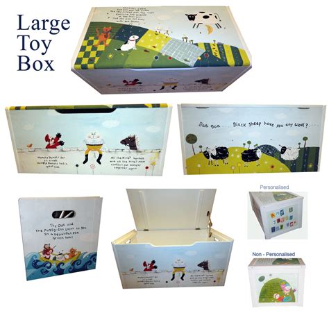 Personalized Dinosaur Toy Box / Children's / Boys Storage