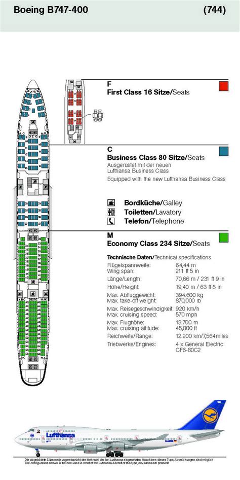 LUFTHANSA GERMAN Airlines Aircraft Seatmaps - Airline Seating Maps and ...