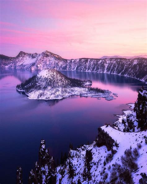 Soft Evening at Crater Lake by Daniel Fleischhacker